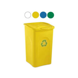 Poubelle Be-Green Blanc L 50 Stefanplast