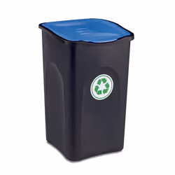 Stefanplast 70652, 50 L, Carré, Noir, Bleu, Manuel, 370 mm, 370 mm