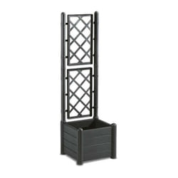 Stefanplast - herstera garden 10014843 - support de fleurs, 43 x 43 x 142 cm, couleur anthracite