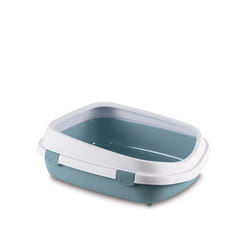 Stefanplast Queen Chat Toilettes ouvertes pour animaux de compagnie Bleu, Blanc