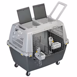 Kerbl 81340 Cage de transport pour animaux de compagnie Caisse de transport voiture