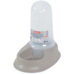 Distributeur mixte 800 ml eau ou croquettes antidérapant taupe pour chien ou chat - Stefanplast