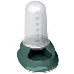 Stefanplast - Distributeur mixte 800 ml eau ou croquettes vert antidérapant pour chien ou chat