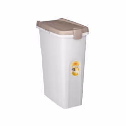 Découvrez le conteneur Petfood KERBL, d'une capacité généreuse de 40 L, conçu pour le stockage sûr et hermétique des aliments ...