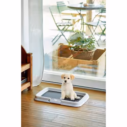 Kerbl 81990 bac à litière pour chiens et chats Chien Toilettes ouvertes pour animaux de compagnie Noir, Gris - Vue supplémentaire 6