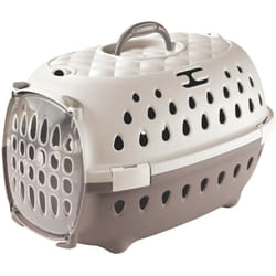 Zolux - Cage de transport Smart chic Taupe max 6 kg pour petit chien et chat - Stefanplast