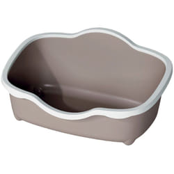 Zolux - Bac à litière allongé taupe 59 x 39x 27 cm pour chat - Stefanplast