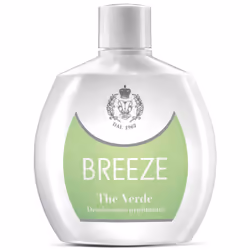 BREEZE The Verde, Femmes, Déodorant parfumé, Déodorant à pression, Bouteille, 100 ml, Bergamote, Citron, Petitgrain