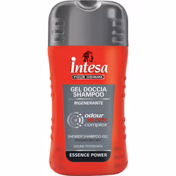 Intesa Shower Shampoo Gel Essence Power, Gel douche, 250 ml, Adultes, Hommes, Corps et cheveux, Tous types de peau