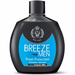 BREEZE Fresh Protection, Hommes, Déodorant parfumé, Déodorant à pression, Bouteille, 100 ml, 48 h