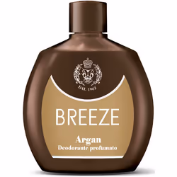 BREEZE Argan, Femmes, Déodorant parfumé, Déodorant à pression, Bouteille, 100 ml, Abricot, Bergamote, Noix de coco, Mandarin