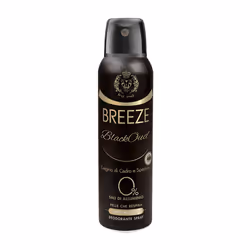 BREEZE Black Oud, Hommes, Déodorant parfumé, Déodorant spray, Spray, 150 ml, BUTANE, ALCOHOL DENAT., ISOBUTANE, TRIETHYL CITR ...