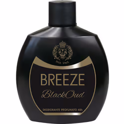 BREEZE Black Oud, Hommes, Déodorant parfumé, Déodorant à pression, Bouteille, 100 ml, 48 h