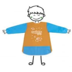 Carioca Apron Waterproof 2-4 y/o combinaison de peintre Enfants Bleu, Orange