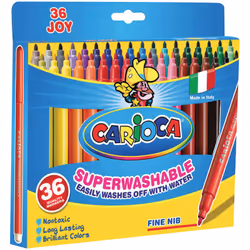 Carioca Joy, Fin, Multicolore, Pointe ogive, 2,6 mm, Rond, Italie