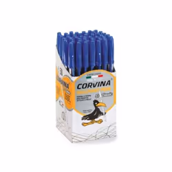 Carioca 40163/02, Clip, Stylo à bille, Rechargeable, Bleu, 50 pièce(s), Fin