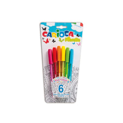 Carioca Fiorella Multicolore Stylo à bille 6 pièce(s)