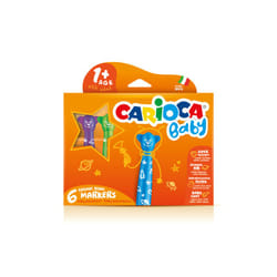 Carioca Teddy Marker 1+ stylo-feutre Extra-large Multicolore 6 pièce(s)