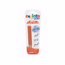 Carioca 43041/03, Rouge, Moyen, Rouge, 0,7 mm, Stylo à gel, Ampoule