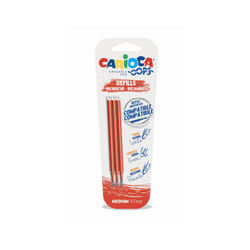 Carioca 43041/03 recharge pour stylos Moyen Rouge 3 pièce(s)
