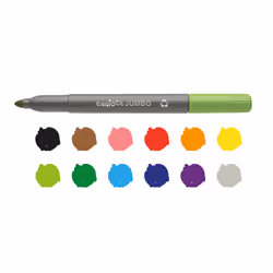 Carioca Eco Family Jumbo stylo-feutre Multicolore 12 pièce(s)