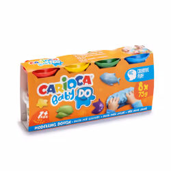 Carioca 43180, Pâte à modeler, Multicolore, Enfant, 8 pièce(s), 1 an(s), Garçon/Fille