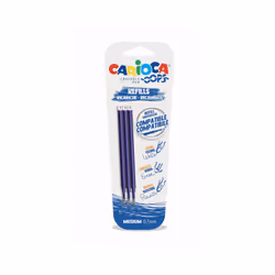 Carioca 43041/02, Bleu, Moyen, Bleu, 0,7 mm, Stylo à gel, Ampoule