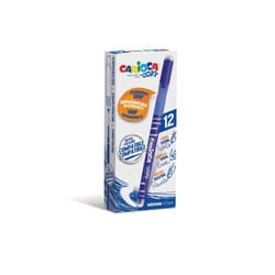 Carioca 43039/02 stylo à encre gel Stylos à encre gel avec bouchon Moyen Bleu 12 pièce(s)