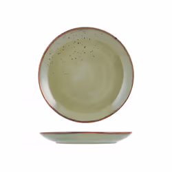 H&H Lifestyle Reactive, Assiette de dîner, Rond, Grès, Vert, 27 cm, 1 pièce(s)