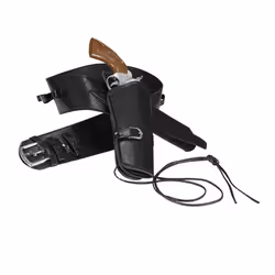 Widmann falksson Ceinture imitation cuir avec étui Western noir - 8003558010509
