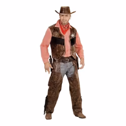 Déguisement de Cowboy Pistolero - WIDMANN - Homme - Multicolore - Marron - Taille L