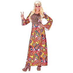 Déguisement Hippie Bohème - Femme - WIDMANN - S - 36/38 - Imprimé fleuri multicolore