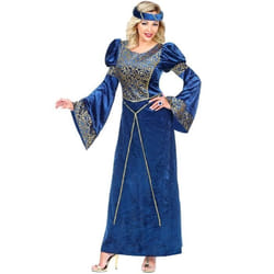Déguisement de Dame Médiévale Davinia - WIDMANN - Costume pour femme - Bleu - Fêtes médiévales et carnaval