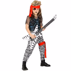 Déguisement rock star enfant - WIDMANN - Noir - Pour Carnaval et soirées rock et disco - A partir de 5 ans