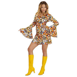 Déguisement groovy bubbles années 70 femme