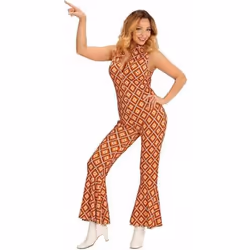 Déguisement combinaison groovy rétro années 70 femme