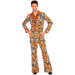 Déguisement homme années 70 groovy bubbles - Noir