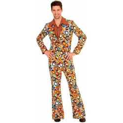 Déguisement homme années 70 groovy bubbles - Noir