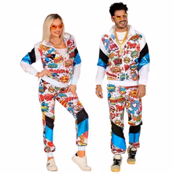 Déguisement survêtement pop art américain adulte L - Multicolore