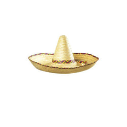 Chapeau Sombrero Paille Géant - WIDMANN - Jaune - Mixte - Adulte - Extérieur - Multicolore