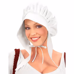 Coiffe paysanne - WIDMANN - Accessoire de déguisement - Blanc