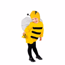 Déguisement dabeille - WIDMANN - Costume enfant 3-4 ans - Chapeau inclus - Multicolore - Jaune