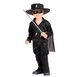 Déguisement Masqué bébé Zorro - WIDMANN - 12 mois - Noir - Multicolore - Licence Zorro