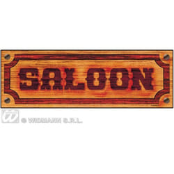 Affiche - Saloon - Décoration murale - Papier cartonné - 77x26 cm - Thème Western