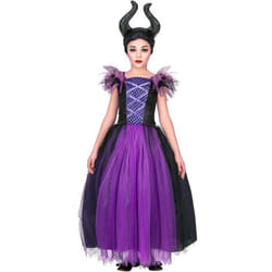 Déguisement Maléfique Tulle pour Fille - WIDMANN - Noir - Carnaval et Halloween