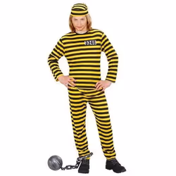 Déguisement de Dalton pour enfant - Marque - Modèle - Jaune et noir - Blanc - Garçon