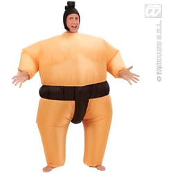 Costume Sumo gonflable - WIDMANN - Costume Sumo gonflable - Beige - Adulte - Intérieur