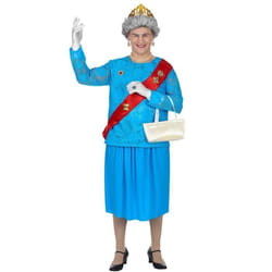 Déguisement Reine Élisabeth II Homme Bleu WIDMANN XL - Carnaval et Soirées Costumées