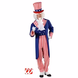 Déguisement oncle Sam - WIDMANN - Taille M - Rouge blanc bleu - Costume pour homme