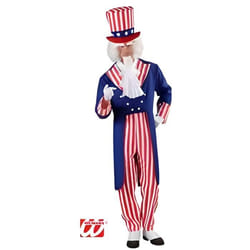 Déguisement oncle Sam - WIDMANN - Taille M - Rouge blanc bleu - Costume pour homme